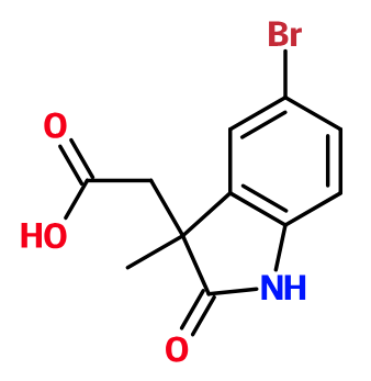 (image for) MCYB0346 (5-Bromo-3-methyl-2-oxo-2,3-dihydro-1H-indol-3-yl)-acetic acid